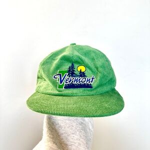 Vintage Corduroy Flat Brim Hat